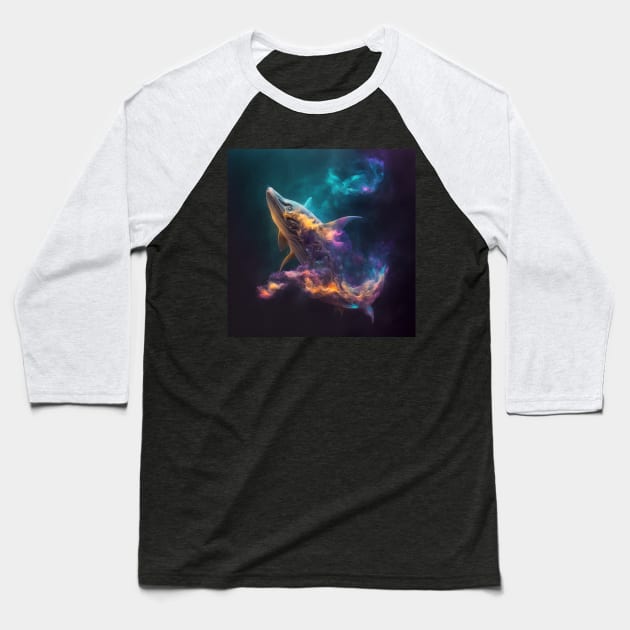Shark in Space with unique Design Baseball T-Shirt by HappysSpace